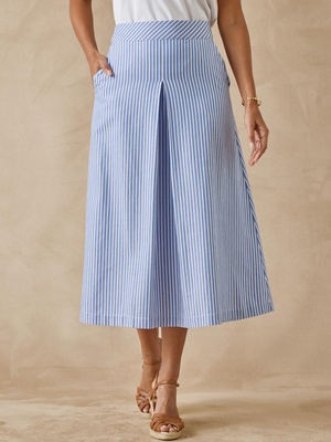 Jupe évasée élastiquée dos