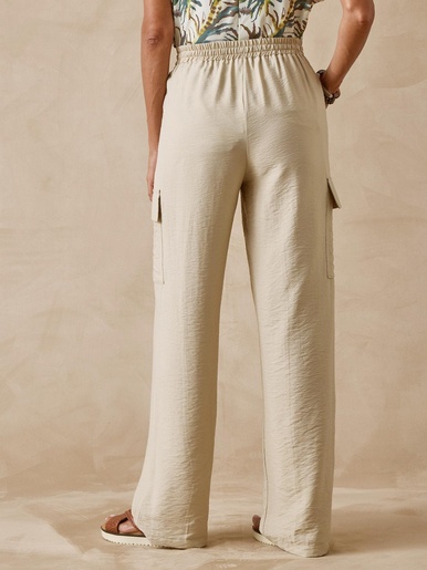 Pantalon cargo élastiqué