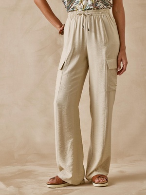 Pantalon cargo élastiqué