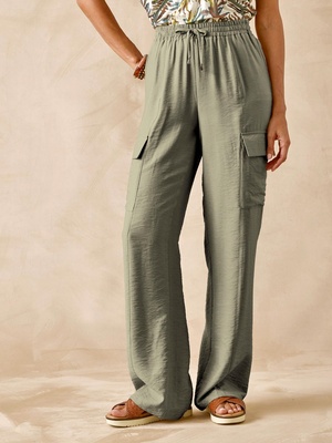 Pantalon cargo élastiqué