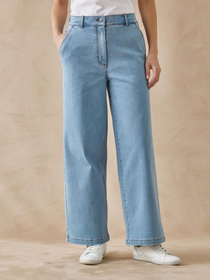 Jean 5 poches large et court