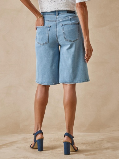 Bermuda en denim stretch