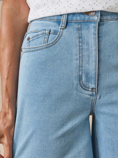 Bermuda en denim stretch