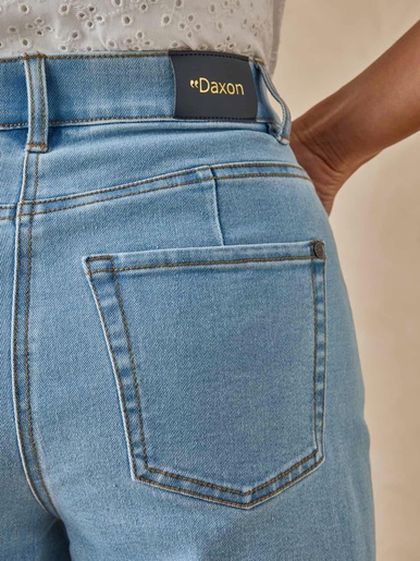 Bermuda en denim stretch