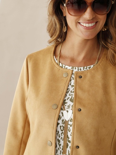 Veste en suédine