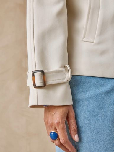 Veste courte style trench