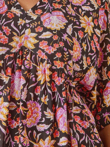 Blouse ample en crêpe fluide