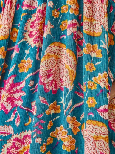 Blouse ample en crêpe fluide