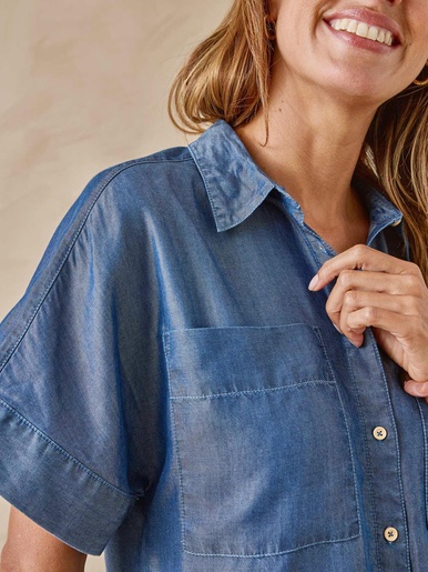 Blouse coupe ample
