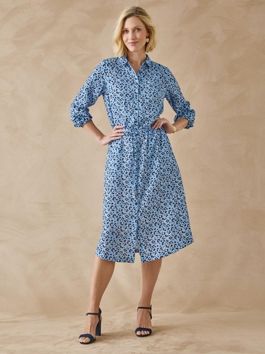 Robe chemisier manches longues