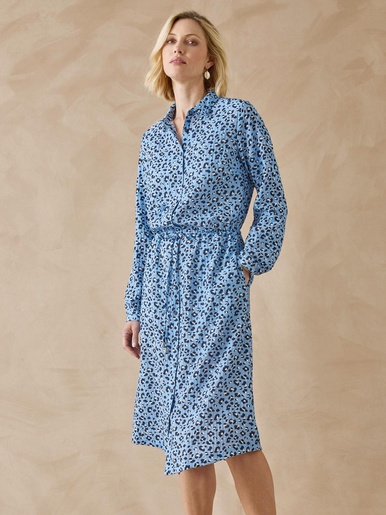Robe chemisier manches longues