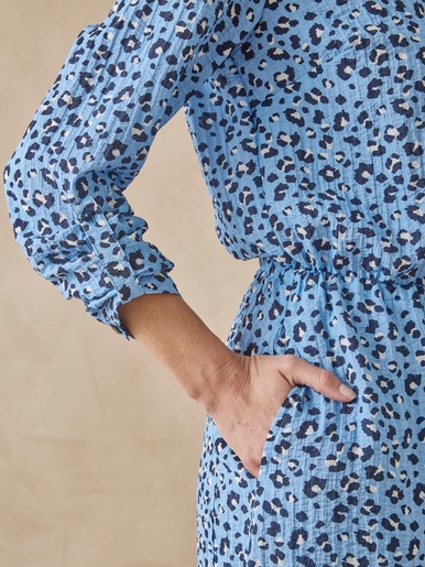 Robe chemisier manches longues