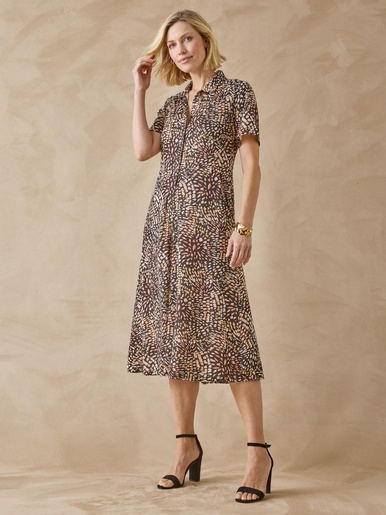 ROBE Femme - Robe décontractée sans manches à imprimé ethnique de ROBE Femme - Robe décontractée sans manches à imprimé ethnique de
