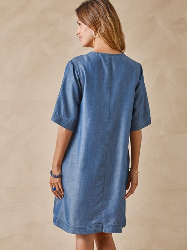 Robe ample en lyocell