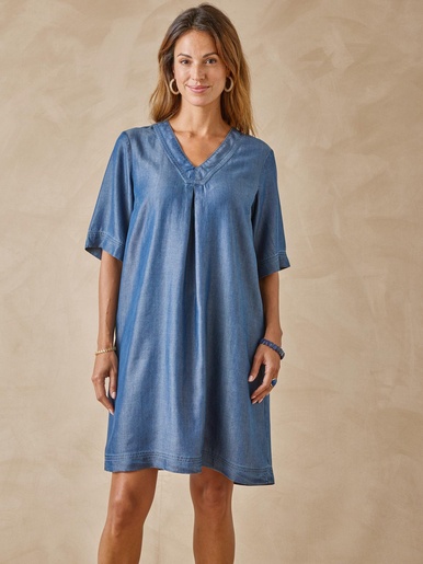 Robe ample en lyocell