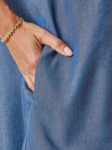 Robe ample en lyocell
