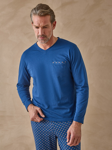 Pyjama en maille jersey pur coton peigné