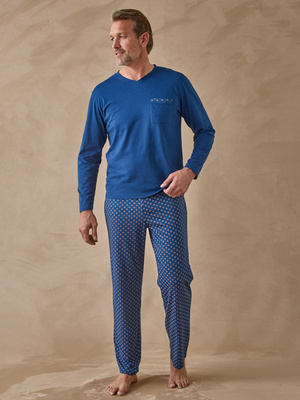 Pyjama en maille jersey pur coton peigné