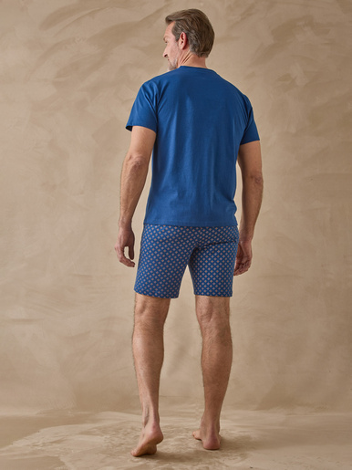 Pyjashort maille jersey pur coton peigné