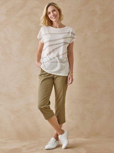 Tee-shirt manches T détails strass