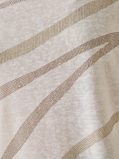 Tee-shirt manches T détails strass