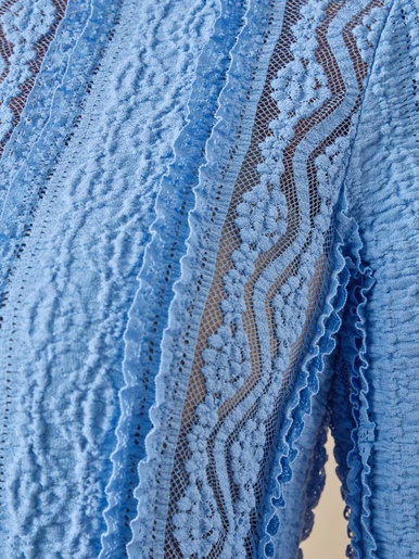 Tee-shirt en maille effet dentelle