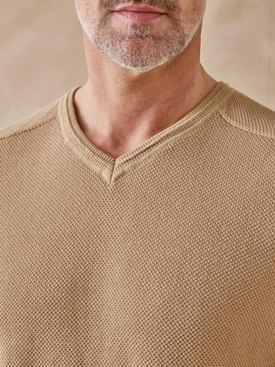 Pull point fantaisie pur coton