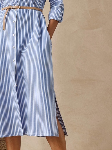 Robe-chemisier toute boutonnée