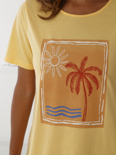 Tee-shirt de pyjama pur coton