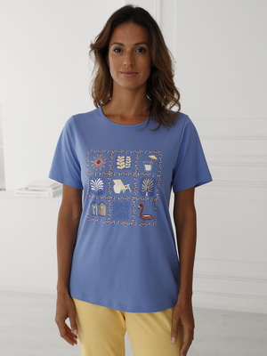Tee-shirt de pyjama pur coton