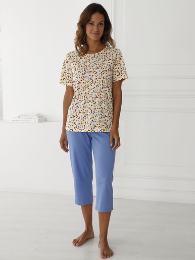 Pantacourt de pyjama jersey pur coton