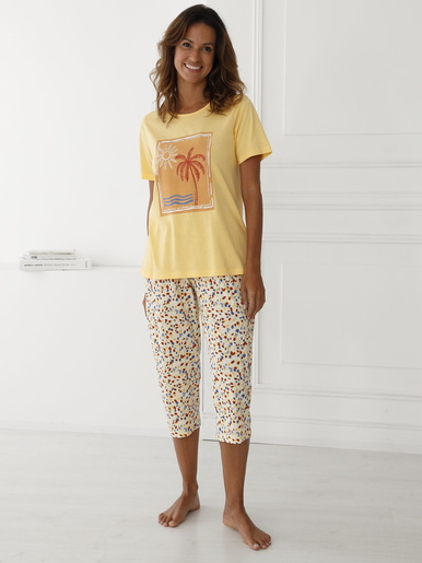 Pantacourt de pyjama jersey pur coton