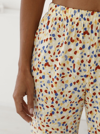 Pantacourt de pyjama jersey pur coton