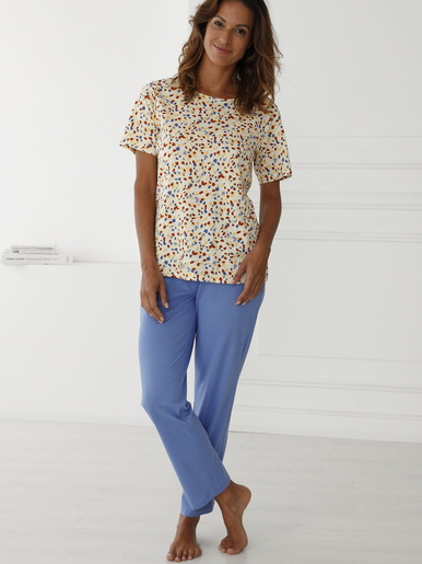Pantalon de pyjama jersey pur coton