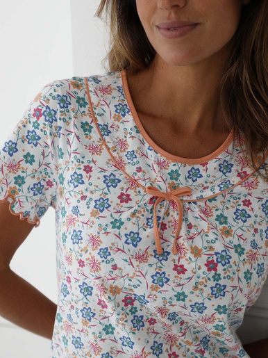 Chemise de nuit jersey pur coton