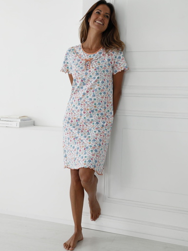 Chemise de nuit jersey pur coton