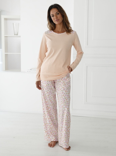 Pyjama fluide - Daxon - Imprimé pêche