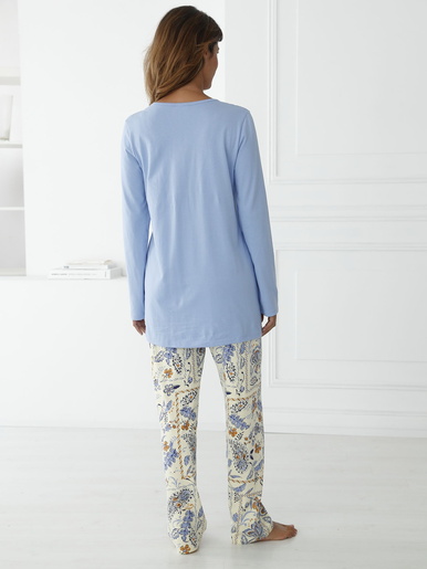 Pyjama coupe ample jersey pur coton