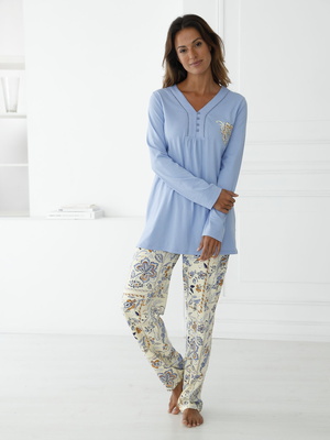 Pyjama coupe ample jersey pur coton