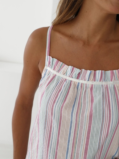 Chemise de nuit légère fines bretelles