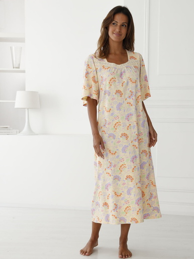 Chemise de nuit manches papillon