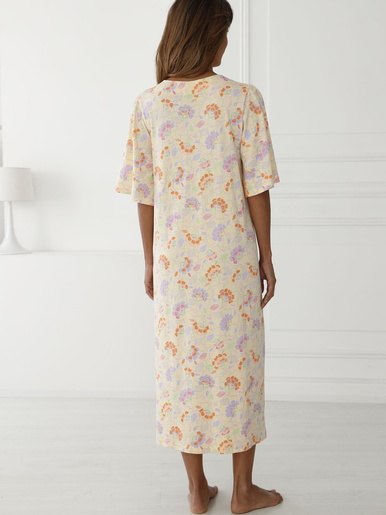 Chemise de nuit manches papillon