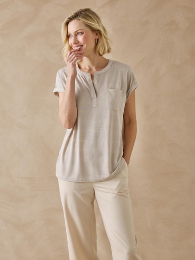 Tee-shirt manches T - Daxon - Ecru