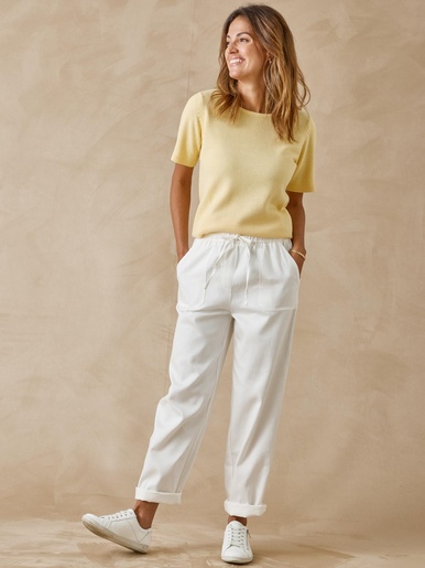 Pantalon cargo élastiqué