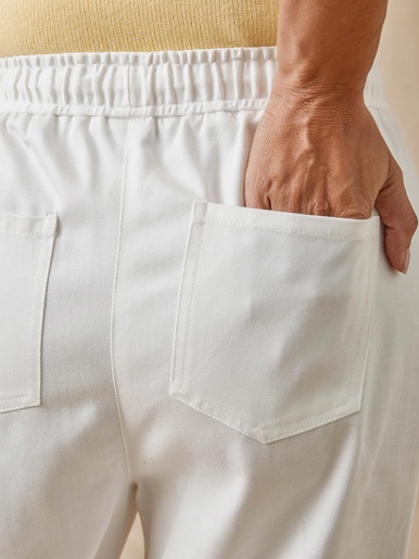 Pantalon cargo élastiqué