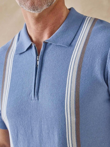 Pull polo zippé
