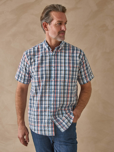 Chemise en seersucker