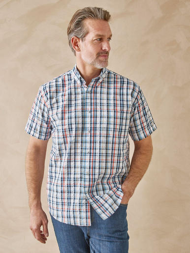 Chemise en seersucker