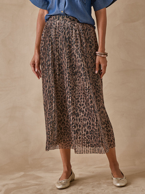 Jupe plissée en résille