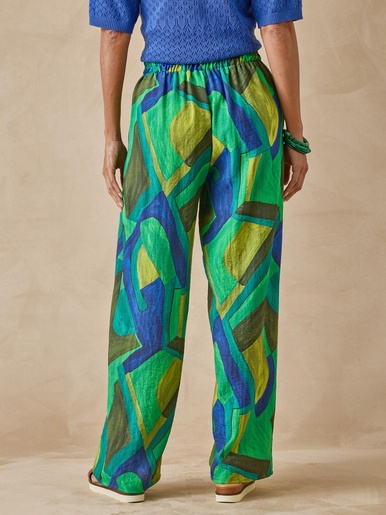 Pantalon fluide bas large